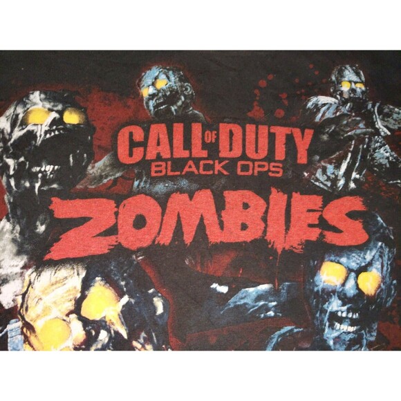 Call Of Duty Black Ops Zombies Shirt Small S Video Game Promo All Over Print - Picture 2 of 9